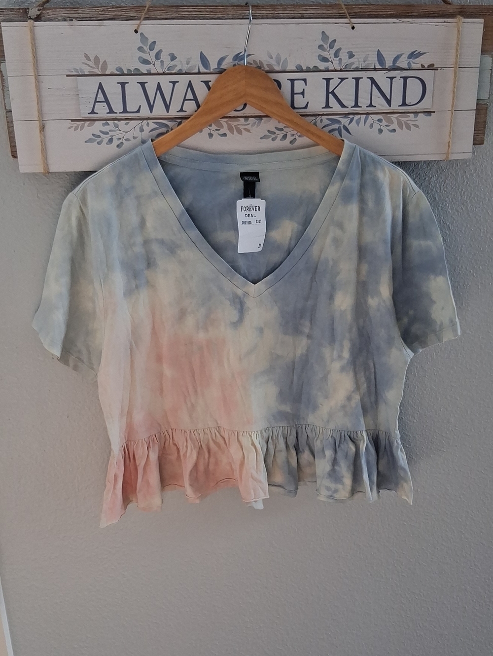 5/$13 Tie-dye top